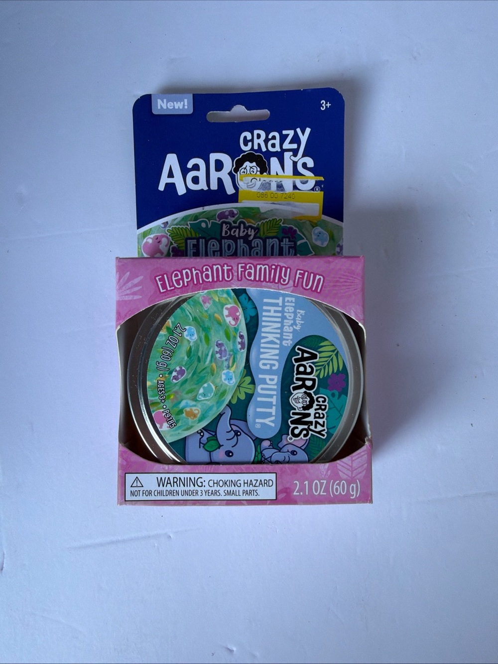 Baby Elephant Thinking Putty - Pink Tin